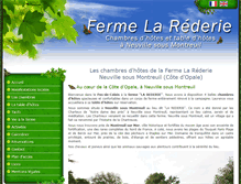 Tablet Screenshot of ferme-la-rederie.com
